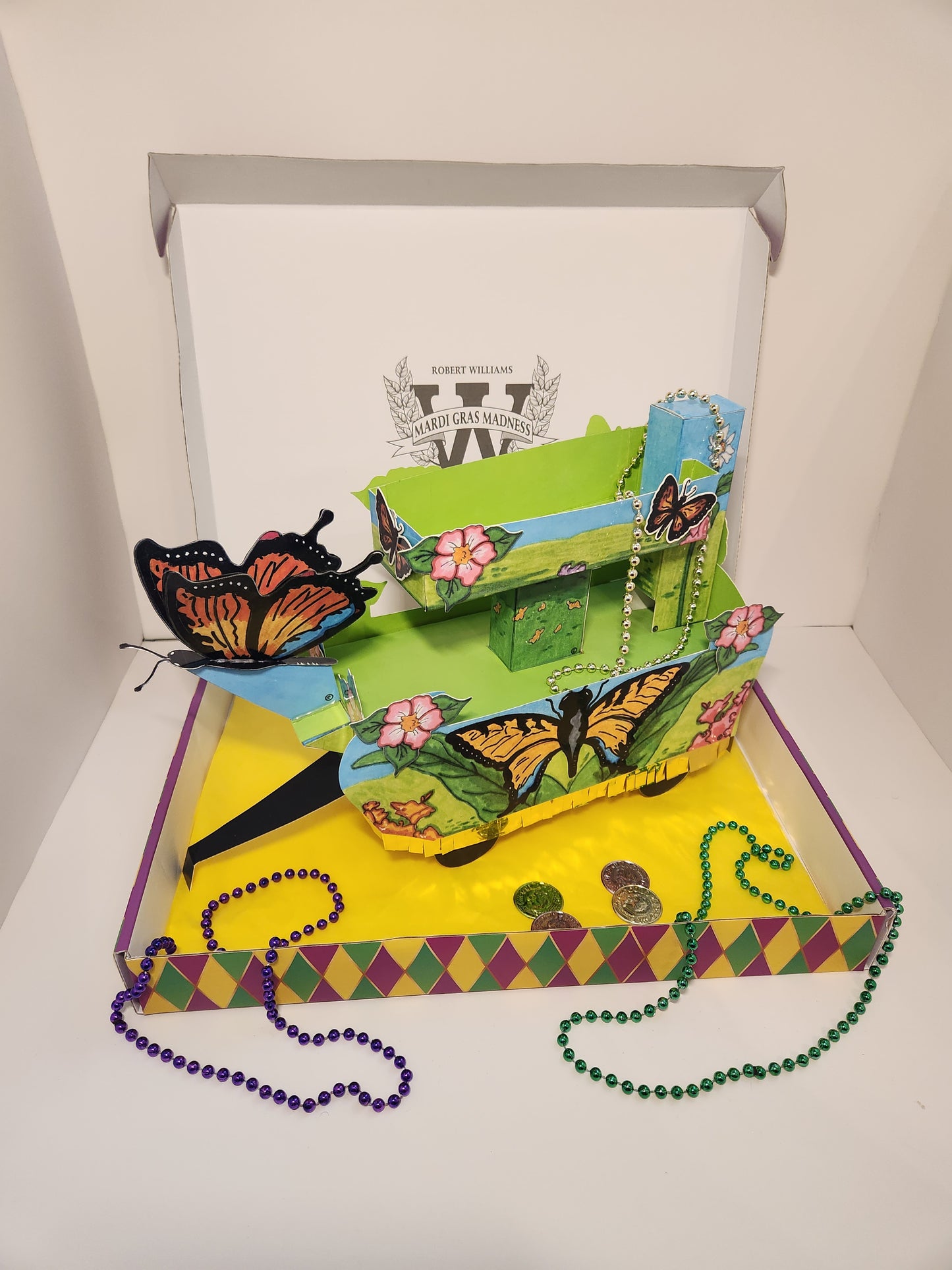 Garden of Butterflies 🦋 🦋 New Orleans Style Miniature Double Deck Float Kit