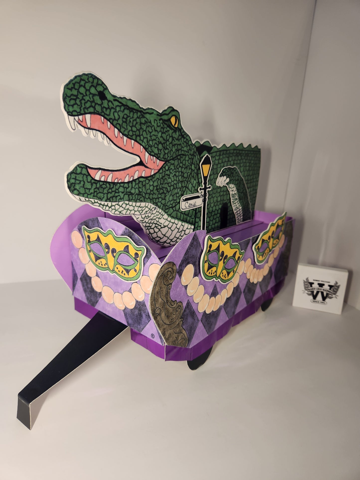 Mardi Gras Gator 🎭  NewOrleans Style Miniature Double Deck Tandem Float Kit