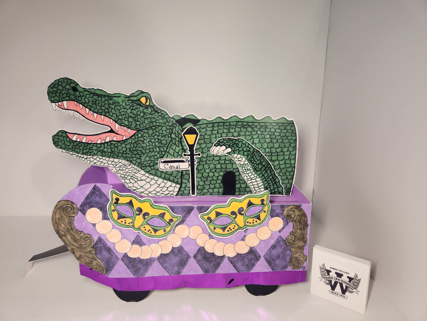 Mardi Gras Gator 🎭  NewOrleans Style Miniature Double Deck Tandem Float Kit