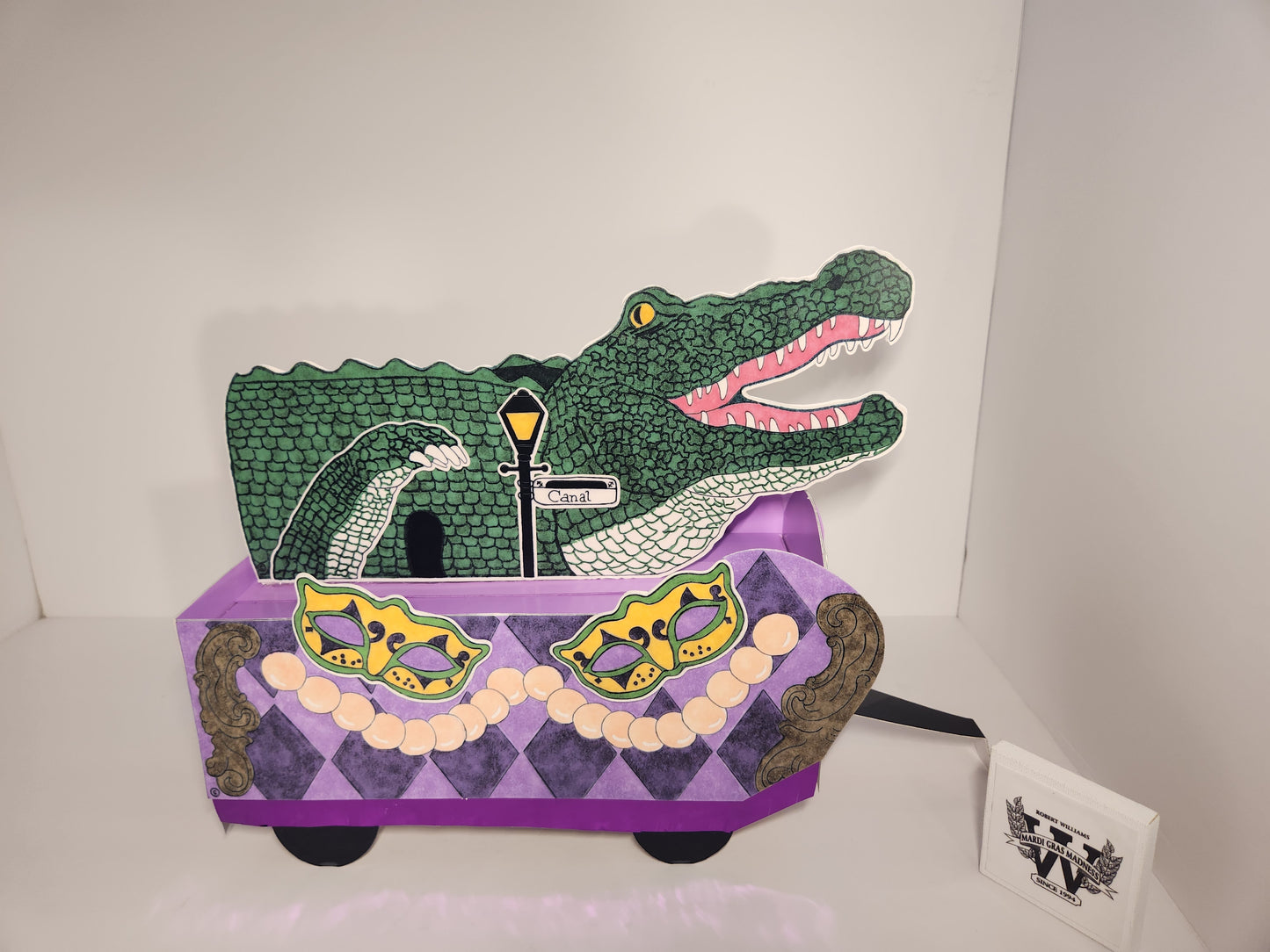 Mardi Gras Gator 🎭  NewOrleans Style Miniature Double Deck Tandem Float Kit