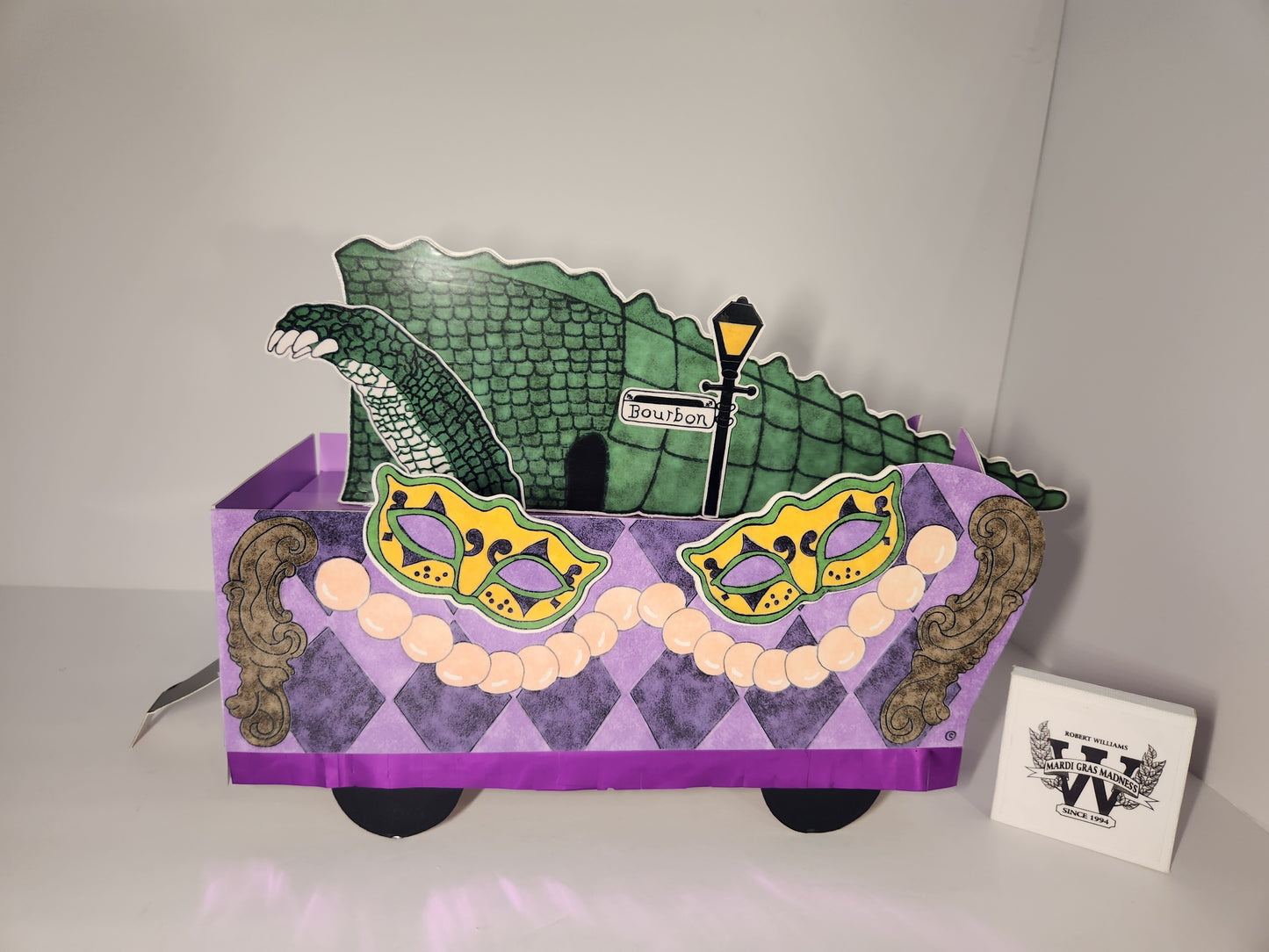 Mardi Gras Gator 🎭  NewOrleans Style Miniature Double Deck Tandem Float Kit