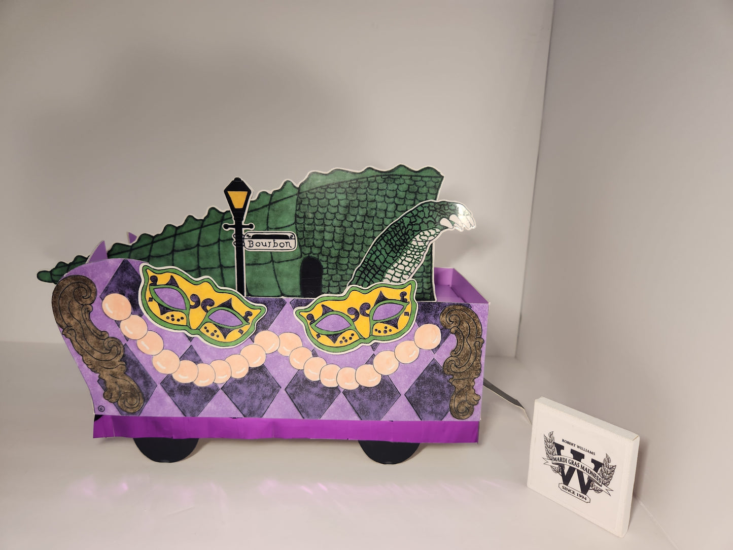 Mardi Gras Gator 🎭  NewOrleans Style Miniature Double Deck Tandem Float Kit