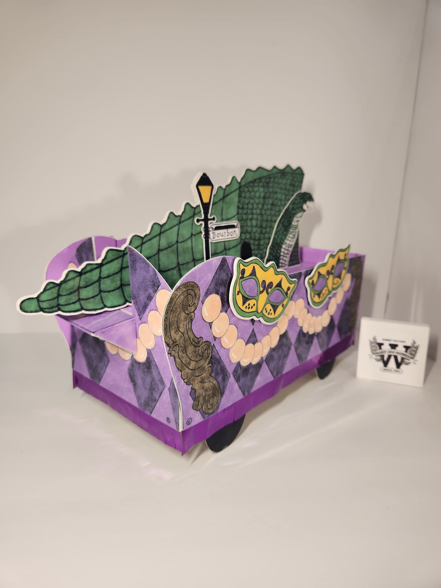 Mardi Gras Gator 🎭  NewOrleans Style Miniature Double Deck Tandem Float Kit