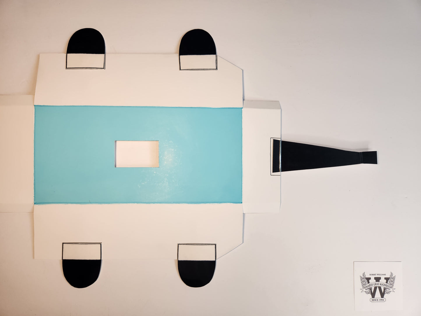 Polar Ice Mini Double-Deck Mardi Gras Shoebox Parade Float