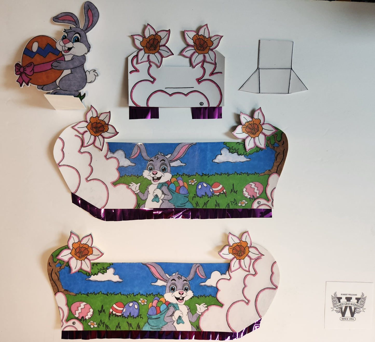 Easter Bunny Mini Double-Deck Seasonal Centerpiece Float
