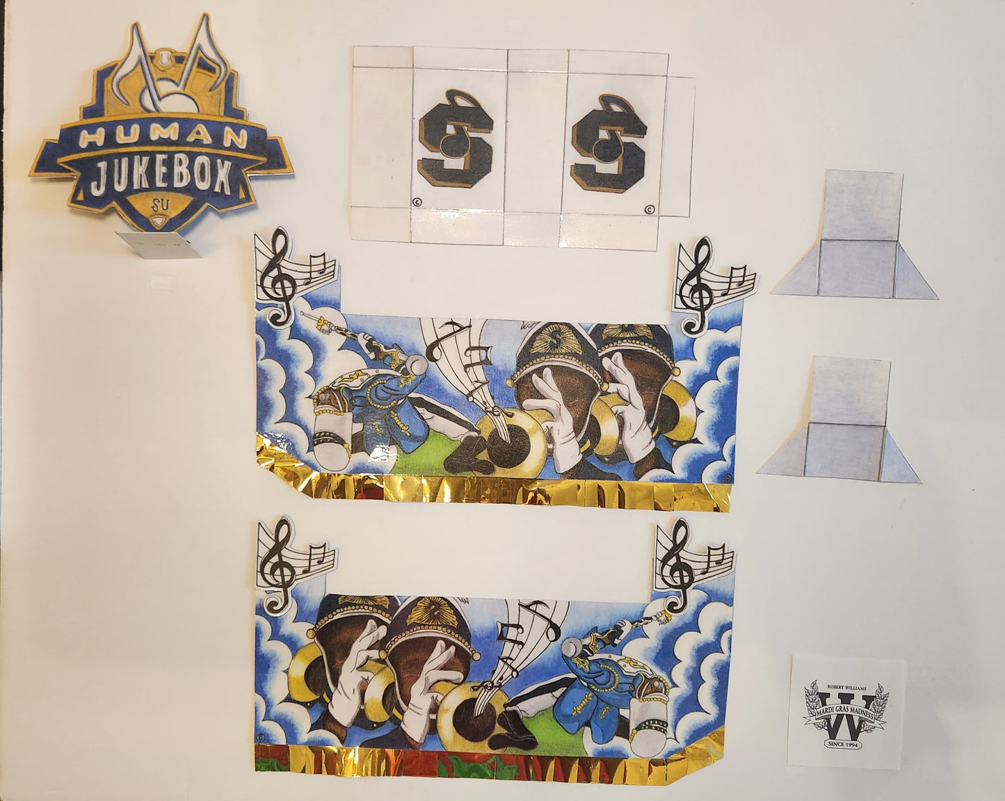 Human Jukebox Mini Double-Deck Shoebox Parade Float