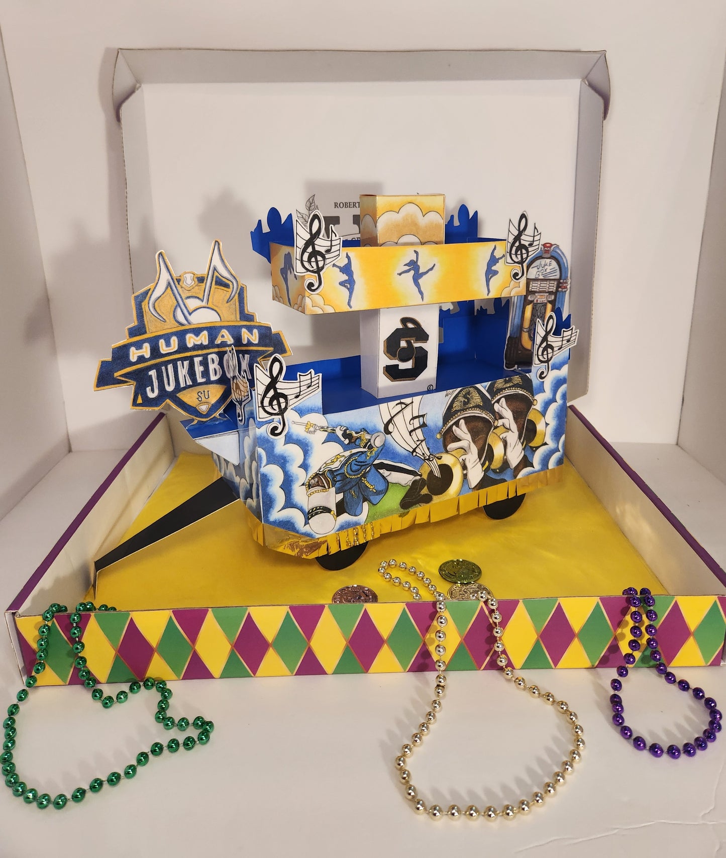 Human Jukebox Mini Double-Deck Shoebox Parade Float