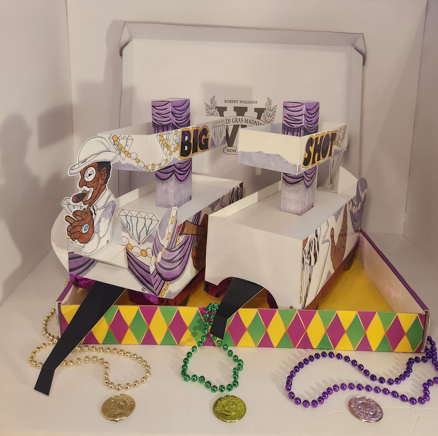Big Shot  Mini Super Double-Deck Tandem Mardi Gras Shoebox Parade Float *Pre-Order Only98
