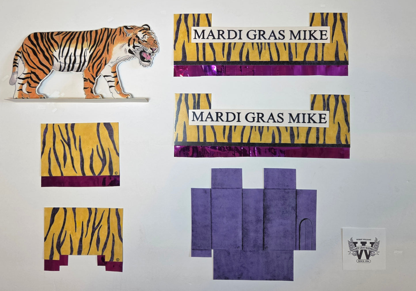 Mardi Gras Mike Mini Single-Deck Centerpiece Float