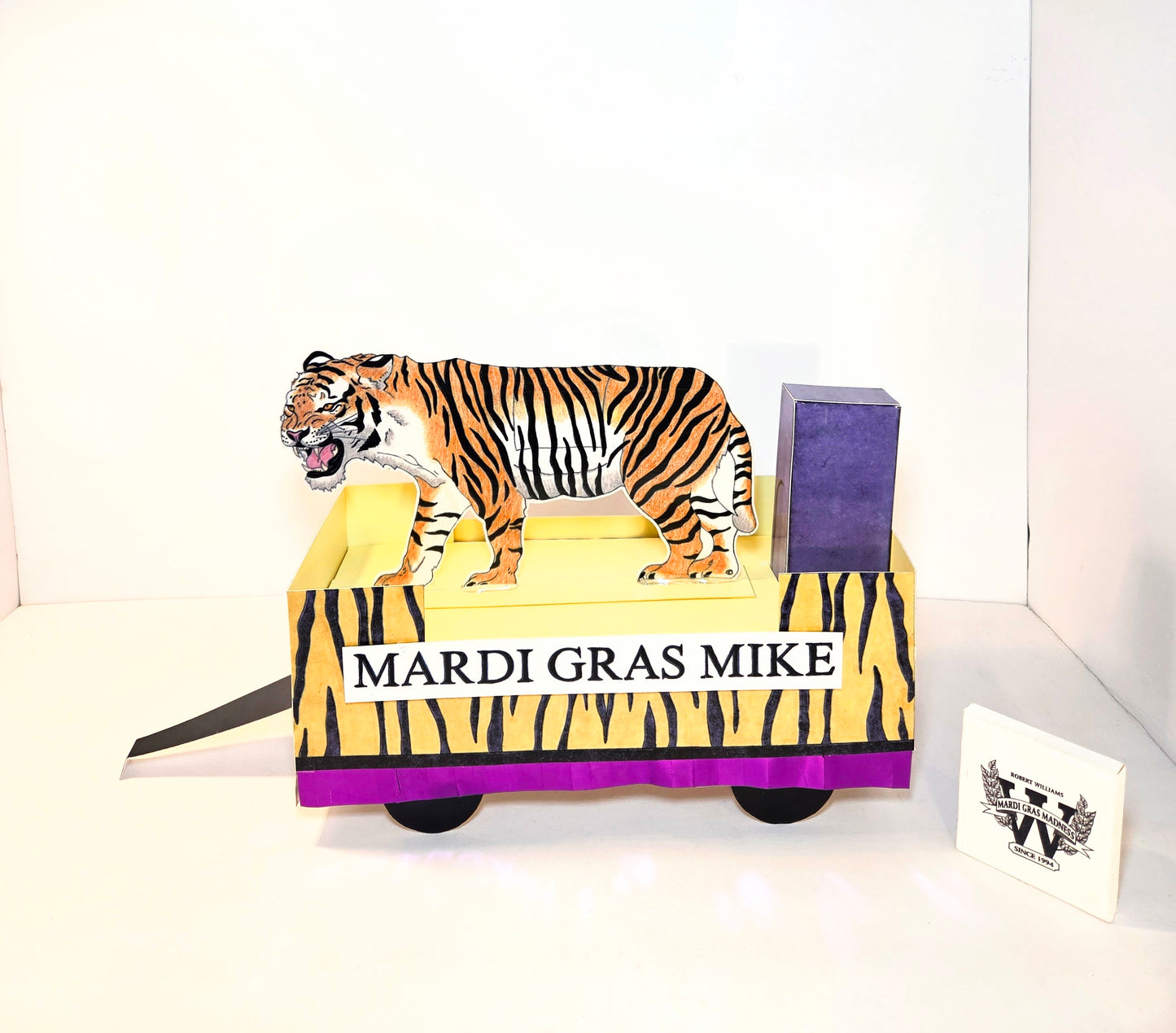 Mardi Gras Mike The Tiger Single-Deck Centerpiece Float