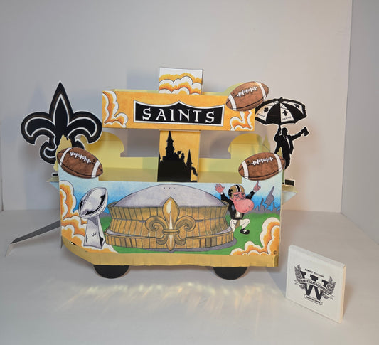 Saints Mini Double-Deck Football Centerpiece Float