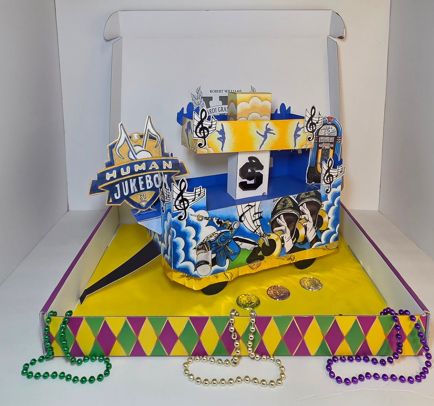 Human Jukebox Mini Double-Deck Shoebox Parade Float