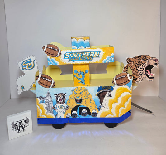 Southern Jaguar Mini Double-Deck Football Centerpiece Float