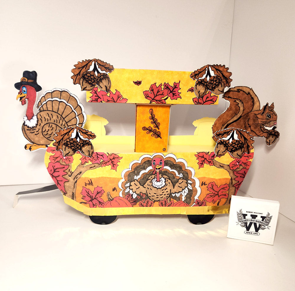 Autumn Fall New Orleans Style Miniature Double-Deck Seasonal Centerpiece Float Kit