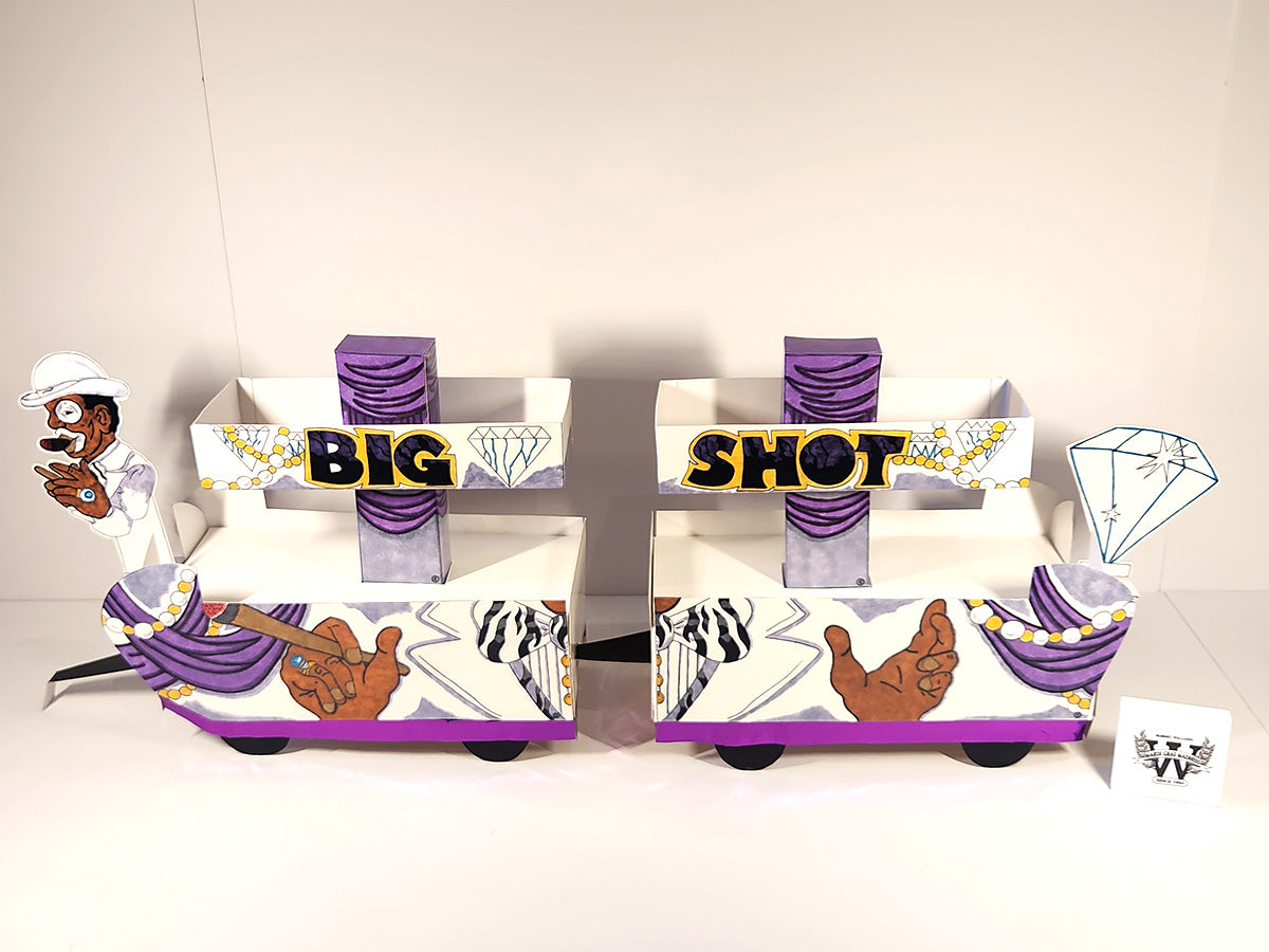 Big Shot New Orleans Style Miniature Super Double-Deck Tandem Mardi Gras Shoesbox Parade Float Kit
