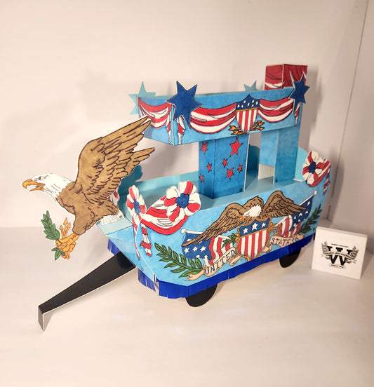 Independence Day New Orleans Style Miniature Double-Deck Seasonal Centerpiece Float Kit