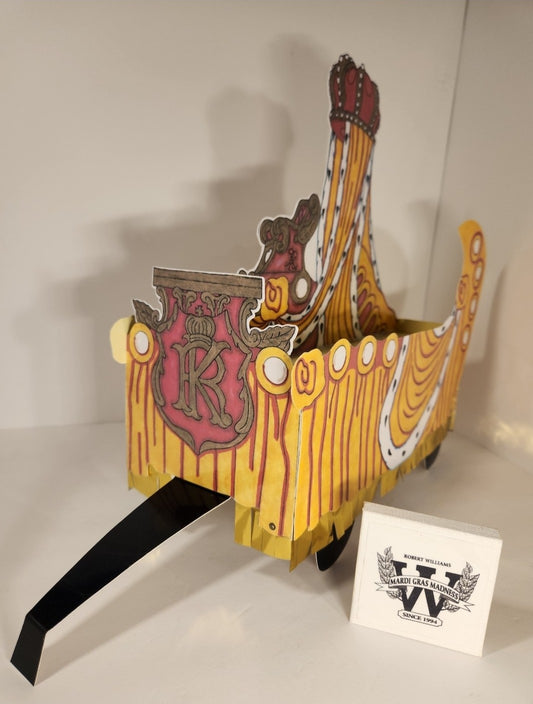 King Royal New Orleans Style Miniature Mardi Gras Shoebox Parade Float Kit