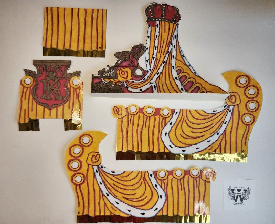 King Royal Miniature Mardi Gras Shoebox Parade Float